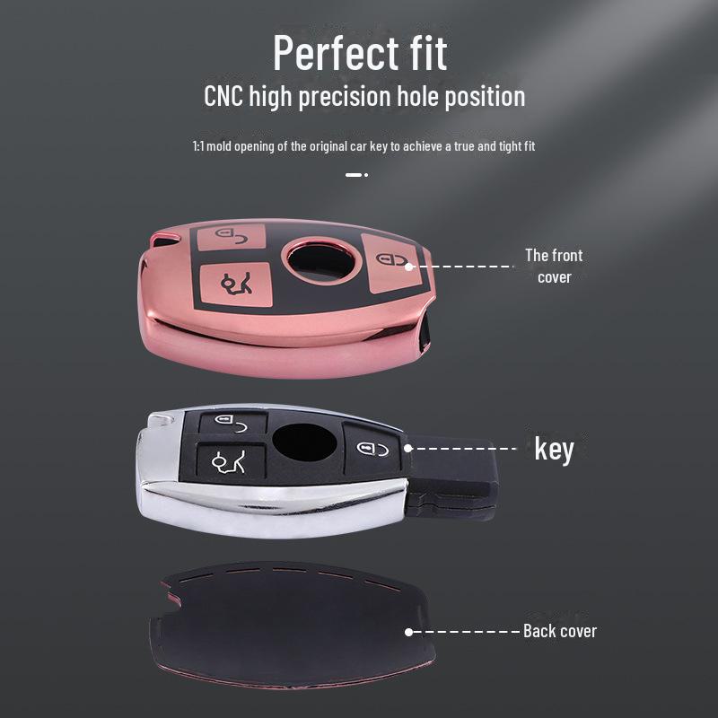 Чехол для ключа Mercedes-Benz для C260L, E300L, C200L/GLC300/GLA200, E-Class, C-Class - специальная пряжка