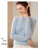Women's Slim Fit Cashmere Sweater: Autumn/Winter Fashion Round Neck Knitted Pullover