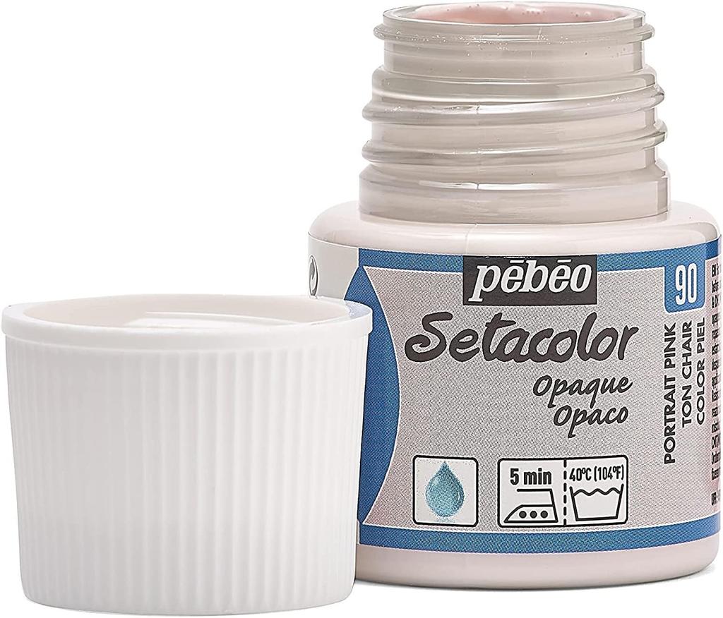 Pebeo Fabric Paint Can Be Painted On Dark Fabrics Seta Color Opaque Color 45ml Portrait Pink 90