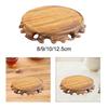 Wooden Base Flower Pot Decorative Base Unique Teapot Base Buddha Statue Stone Base Display Stand Home Office Decoration