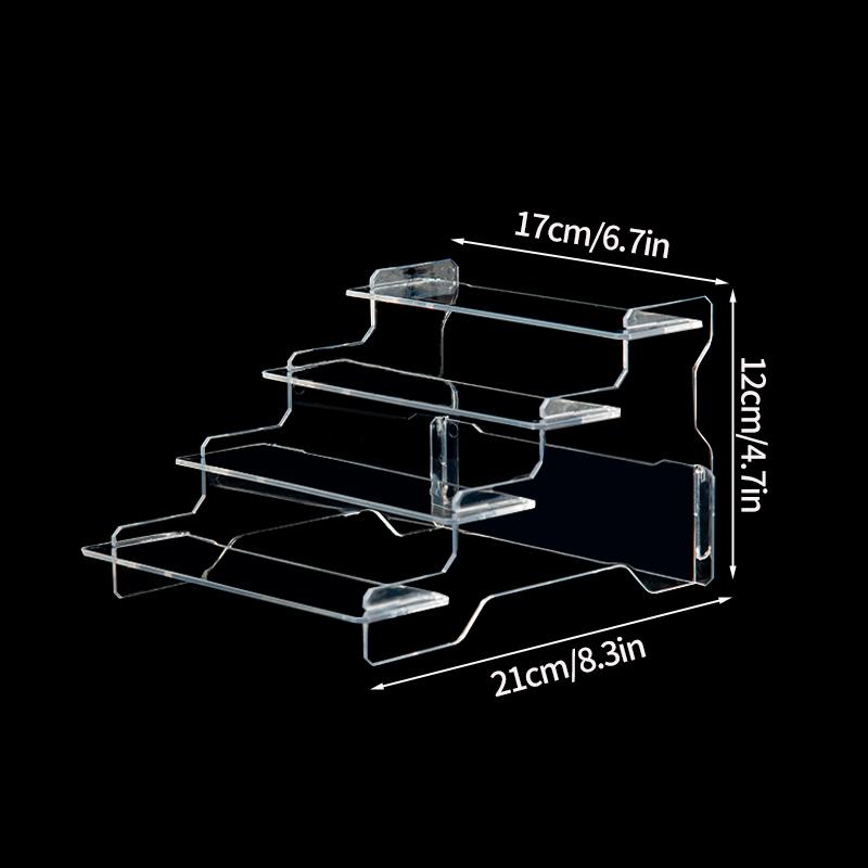 Акриловая стойка для хранения, органайзер для палитр теней для век, прозрачная помада, пудра, настольная полка для косметики, держатель для макияжа