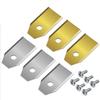 Stainless Steel Mowing Blade Robotic Mower Blades 0.45/0.6/0.75mm With Screws For Husqvarna Automower