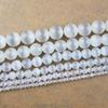 New 4/6/8/10/12mm A Grade White Cat Eye Stone Beads For Jewelry Making Opal DIY Bracelet Earrings Necklace Moonstone Kralen
