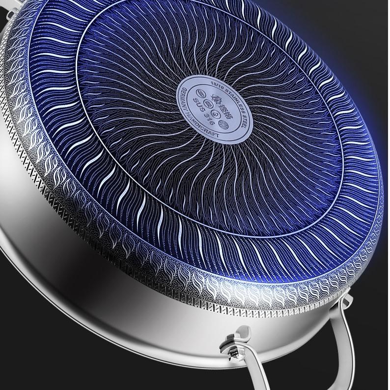 Nonstick Skillet with Lid 12 Inch Stainless Steel Pan, PFOA Free, Dishwasher and Oven Safe Cookware, Cooking Pan for Induction Compatible