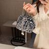 Fashion Personalized Sequined Bag Women's New Bucket Bag Foreign Style Shoulder Bag Trendy Messenger Dinner Bag Women's Bag