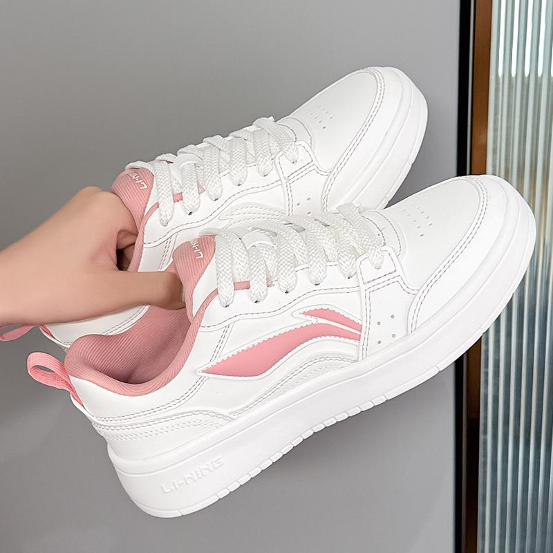 Li Ning Sycee Скользкая подошва Амортизация Устойчивость к истиранию Легкие Дышащие Низкие Кеды для скейтборда Женские AGCV144-1