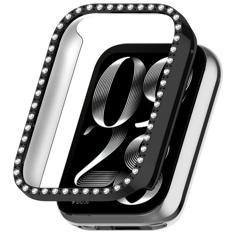 Для Xiaomi Mi Band 9Pro PC Shell Модный защитный чехол с бриллиантами Xiaomi band 9pro Защитный чехол-бампер