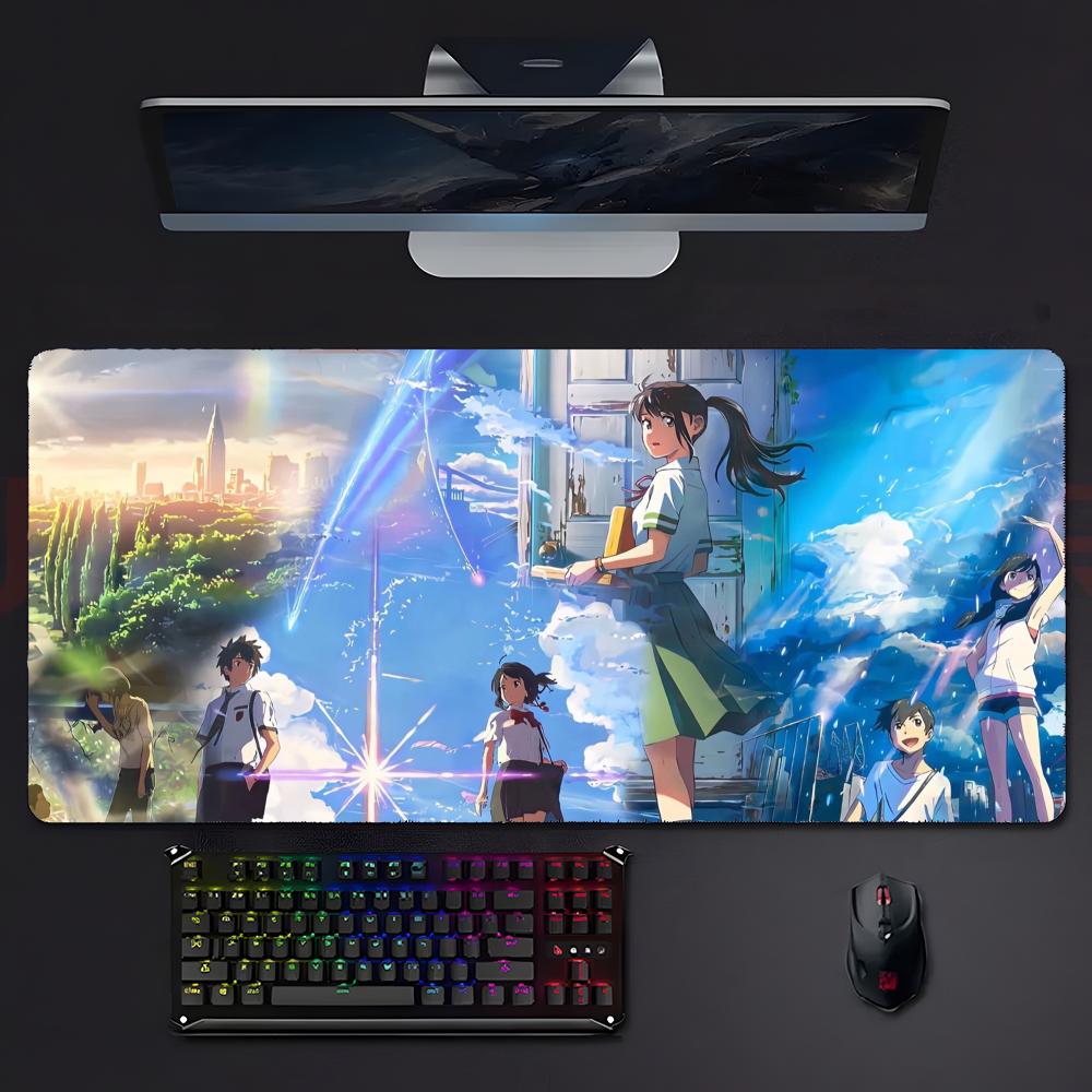 Movie Healing SSuzume Mouse Pad Large Gaming Mousepad With Stitched Edges Thickened Desk Mat Pc
