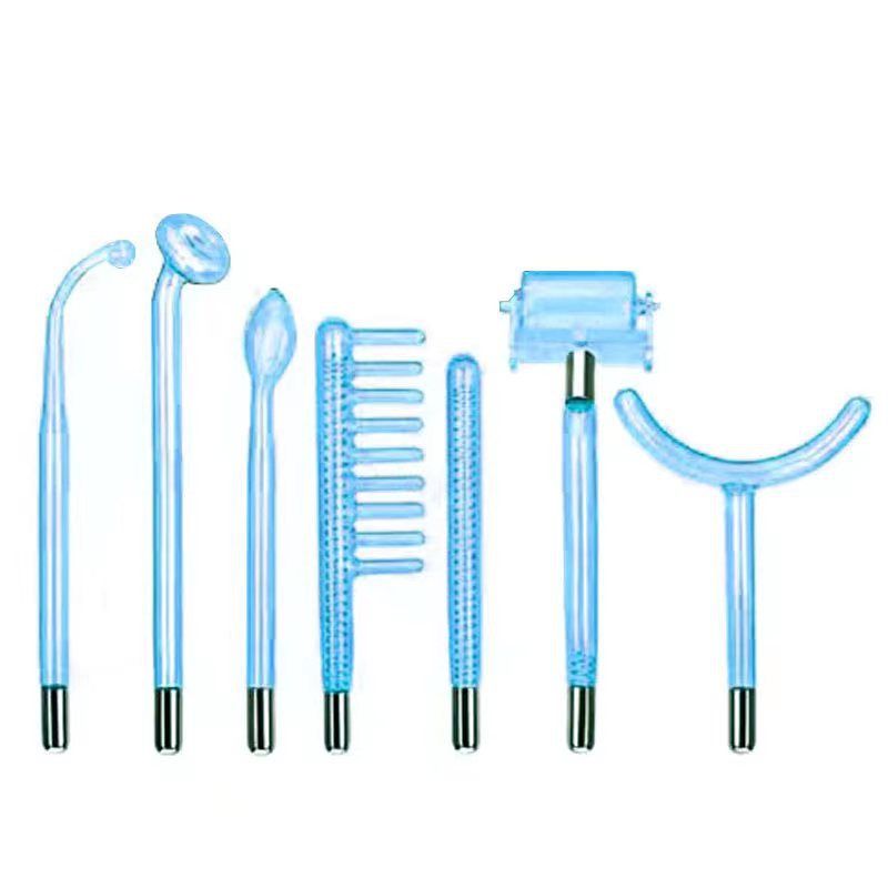 Набор из 4/7 шт., высокочастотный электрод для лица, насадка для стеклянных трубок