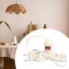 E27 Light Socket with Wire Lamp Base for Desktop Hallway Home Decoration 2m