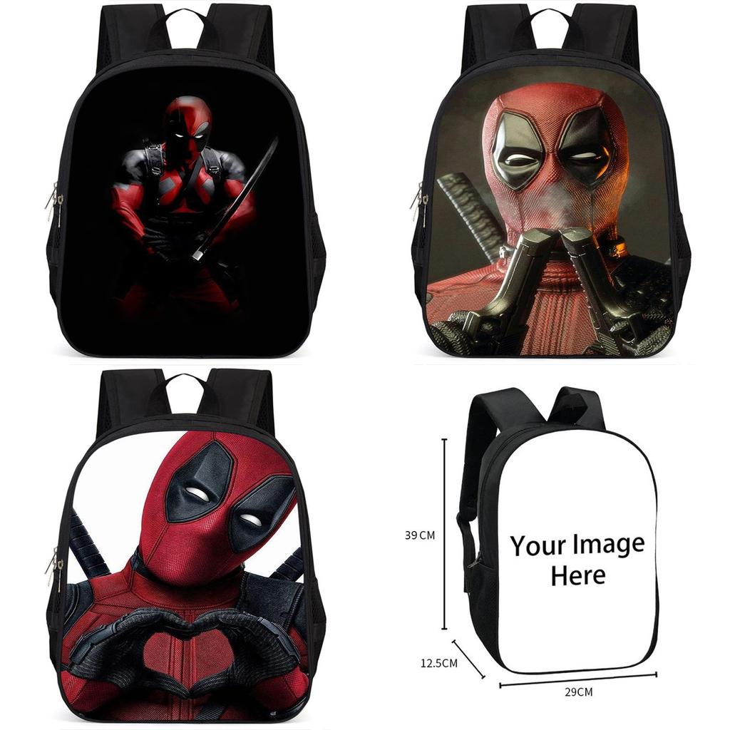Spacious 15 Inch Deadpool Backpack For Boys And Girls With Large Capacity Design