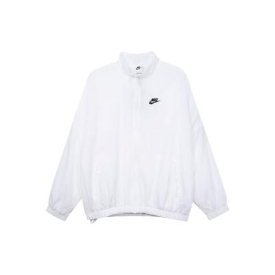 Вышитый логотип однотонная куртка на молнии женская верхняя одежда белая DM6186-100