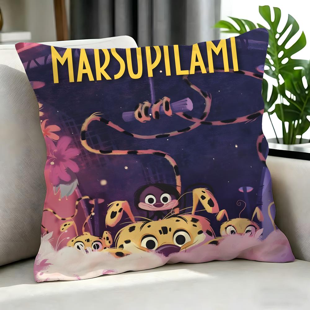 Cartoon Marsupilami Cushion Cover Cushion Cover Set 4Pcs 50X50 45X45 40X40 Pillowcase Decorative Sofa Home Decor