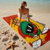 proof beach towel with a Marvin the Martian pattern - soft,absorbent,quick-drying,machine washable - perfect for swimming,camping,bathing