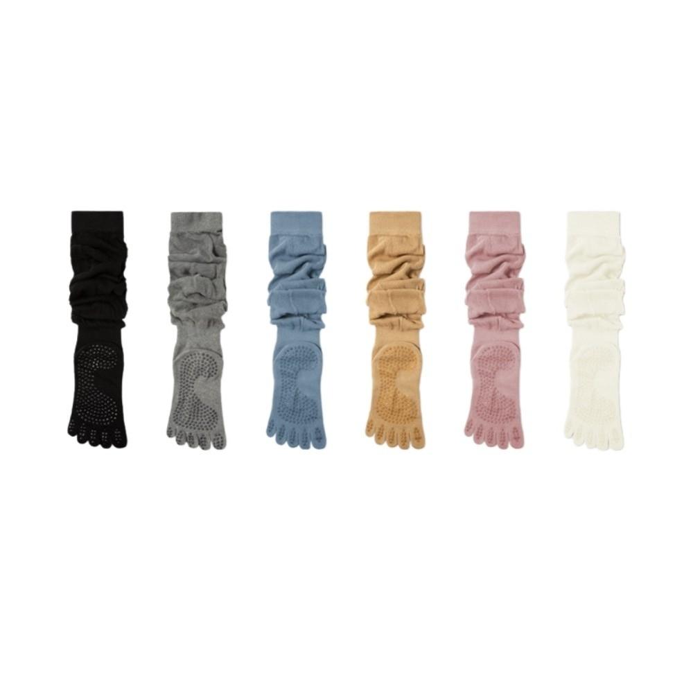 Split Toe Five Finger Yoga Socks Non-Slip Loose Socks Fashion Over Knee Socks Ladies