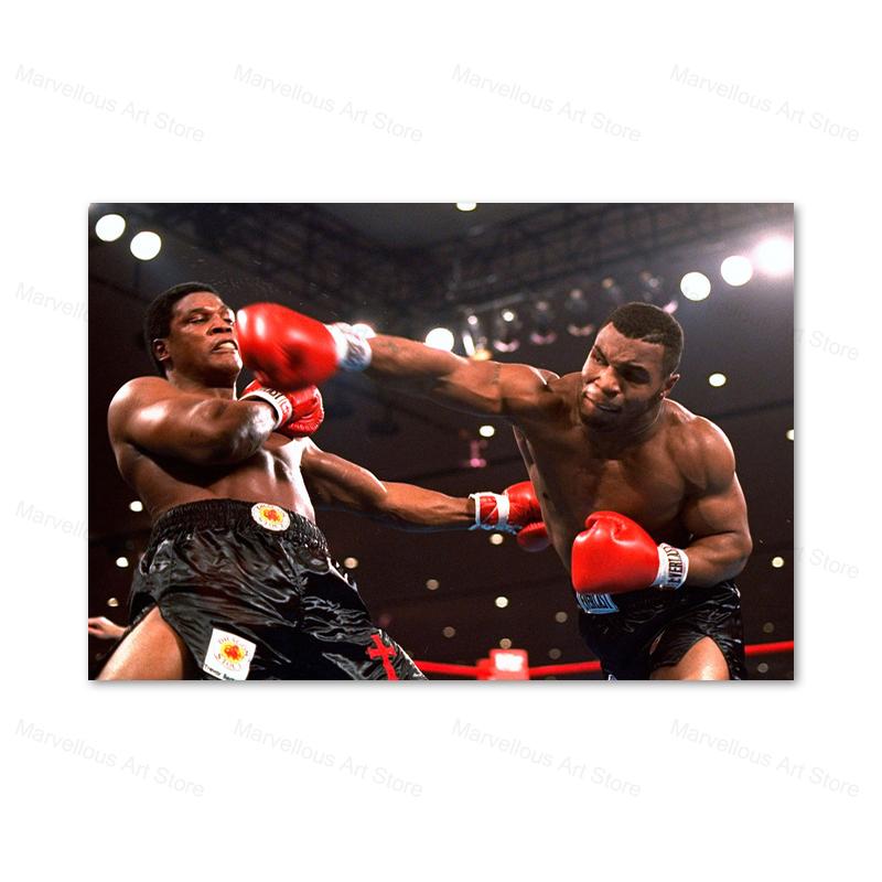 Бокс Мотивационная картина на холсте У каждого есть план, пока его не ударят в рот, постеры, принты, Майк Тайсон, настенное искусство