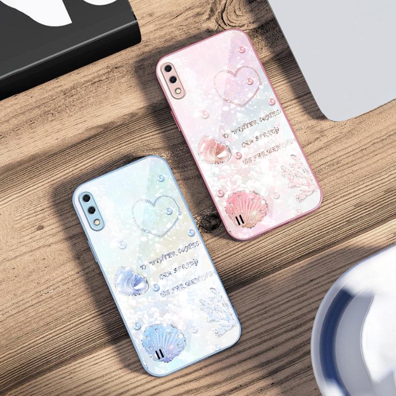 Красивый фиолетовый чехол для Samsung M02 12 Note 8 9 10 20 A 01 A02 A03 Core 04 05 06 10 12 13 14 15 A16 стекло Ultra чехол для телефона
