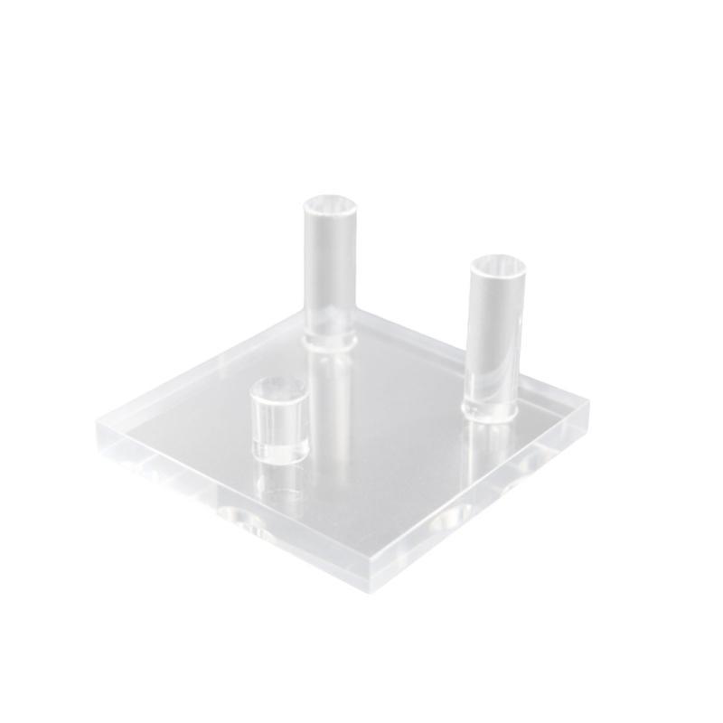 Multipurpose Round/Square Base Acrylic Easel Stand for Crystal Fossils Transparent Collectible Mineral Display Rack