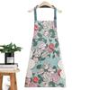 Rose Print Waterproof Apron With Hand Towel Restaurant Uniform Work Apron  Household