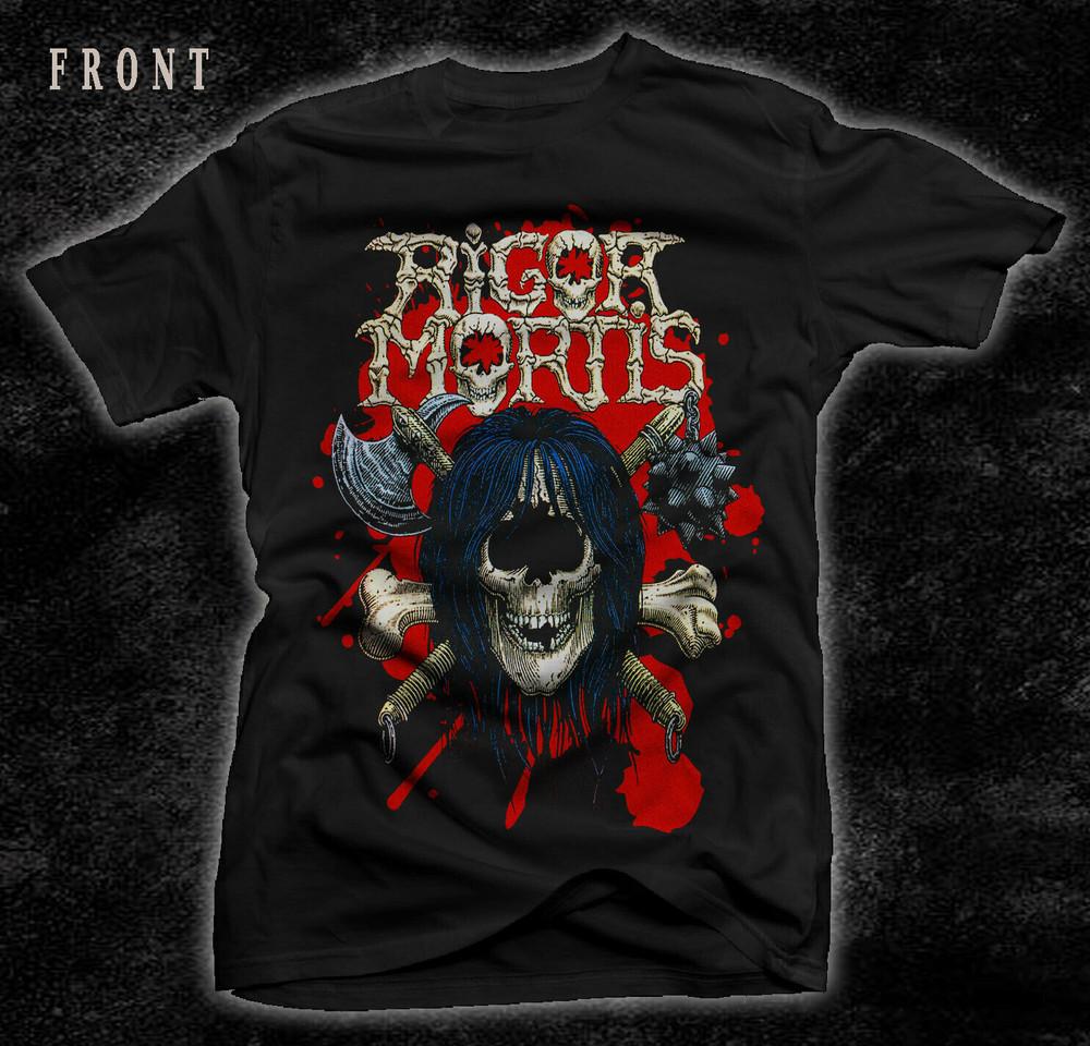 Футболка Rigor Mortis с коротким рукавом, хлопок, черная, унисекс, все размеры от S до 5XL, футболка унисекс