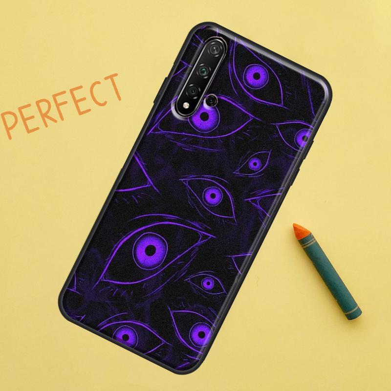 Страшные Глаза Лица Для Huawei Nova Y91 Y70 Y72 Y73 Y60 Y90 Y61 8i 7i 11i 12i 12s 9 10 SE P20 P30 P40 Lite Чехол