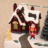 LED Light Up Village Xmas Lighting Music Box DIY Xmas Octave Box  for Holiday Home Decor