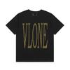 Vlone Летняя мужская и женская футболка с принтом-монограммой V на спине, свободного кроя, с коротким рукавом