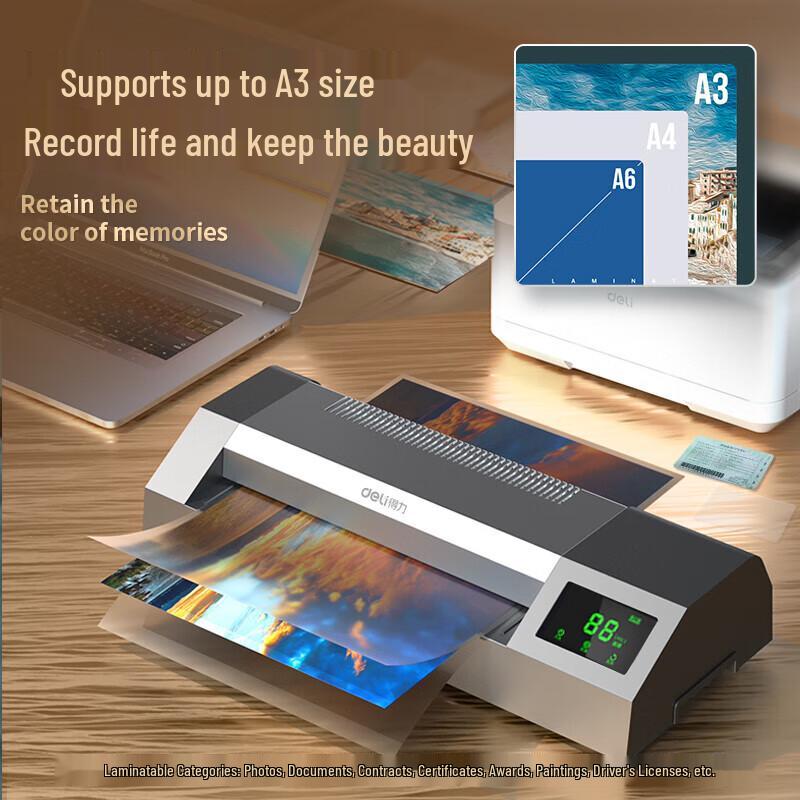 Deli 14371 A3/A4 Smart Touch Office Laminator CN plug (adapter included)