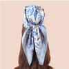 New Fashionable Natural Floral Pattern Printed Multifunctional Smooth Neck Scarf Headband Women's Square Scarf Headscarf