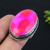 Pink Rubillite Gemstone 925 Sterling Silver Gift Jewelry Ring Size 7