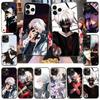 Чехол для iPhone 16 15 Plus 14 13 12 11 Pro 8 7 6S 6 SE 5S X XR XS Max Realme C30 C33 C31 9I Black Sofe Cover WI59 Tokyo Ghoul Anime