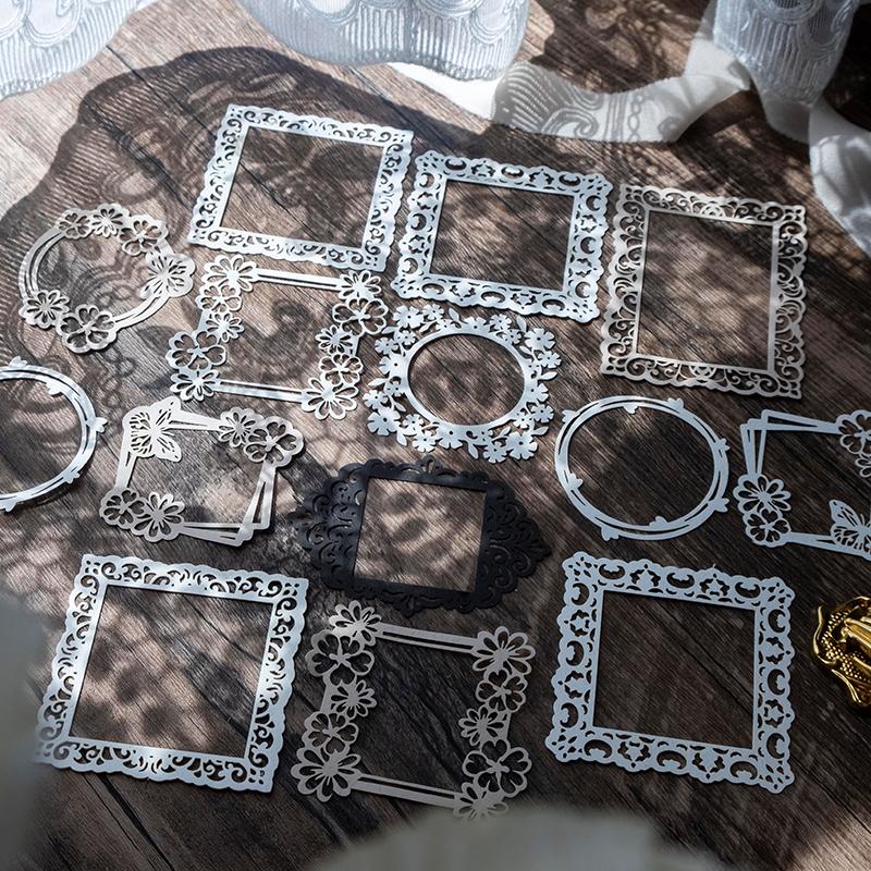 20 pcs/pack Hollow out window Style DIY Scrapbooking accessories Decorative Diary Album Junk Journal Supplies