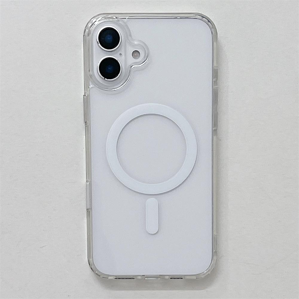 Прозрачный магнитный чехол для iPhone 16 Pro Max Чехол для iphone 11 14 15Pro Max Plus MagSafe Беспроводная зарядка Прозрачная крышка