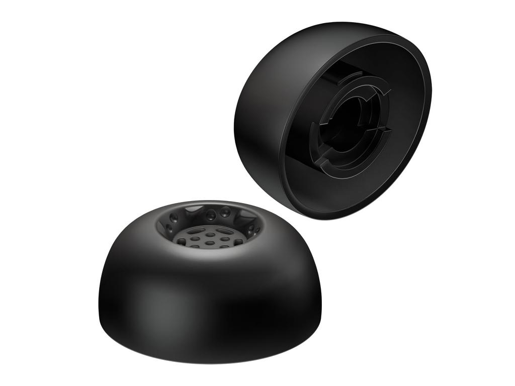 JVC Kenwood Victor Spiral Dot Pro Improved Sound High Sound Silicone Compatible with EP-FX13L-B Earpieces, SF, 4-Pack, Large, Quality, Isolation,