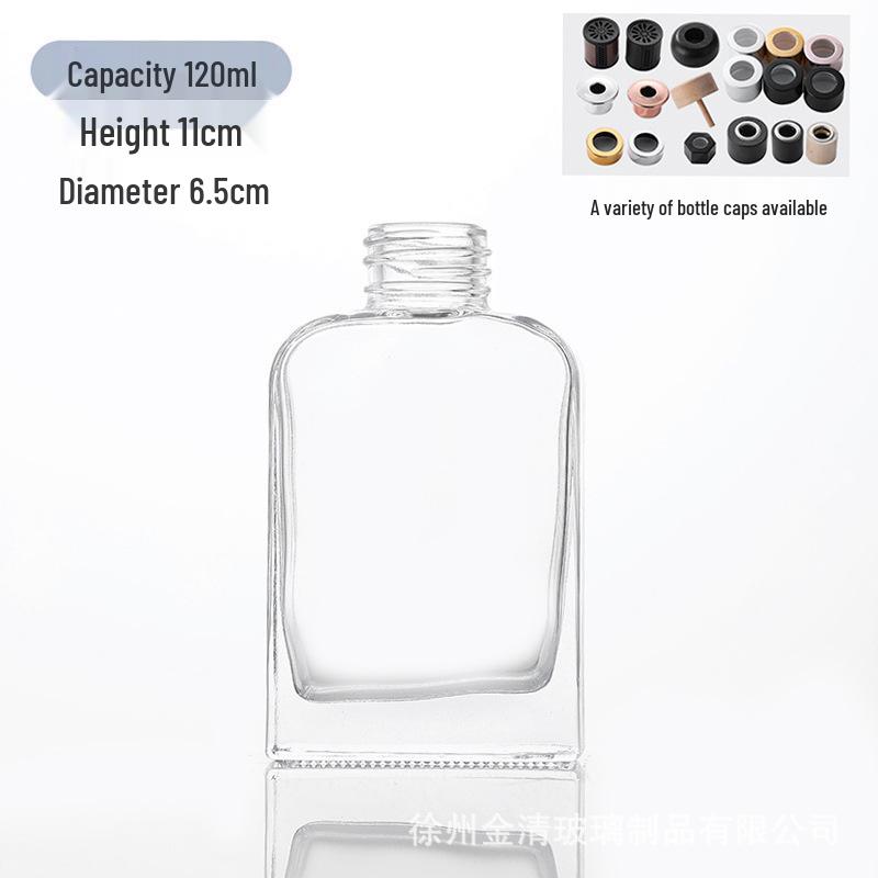Transparent Glass Aromatherapy Bottle - Large Belly Design for Home or Office