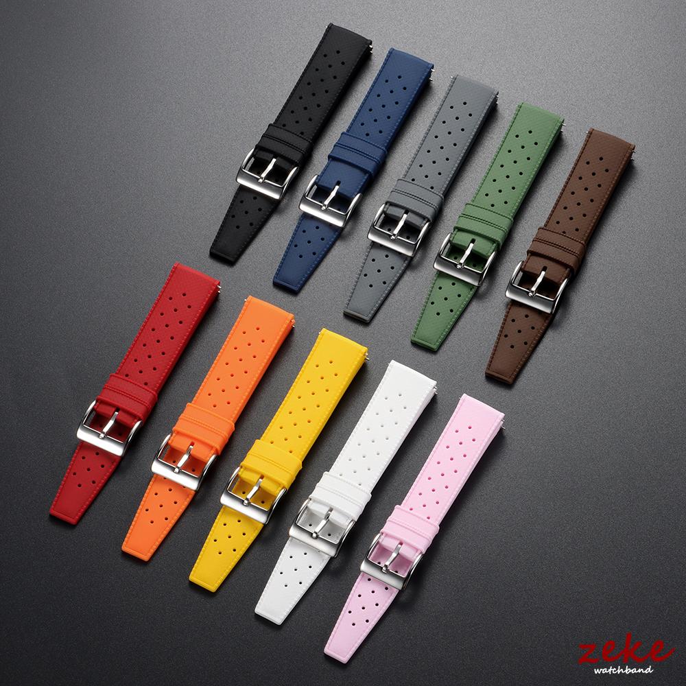 18/20/22mm Tropic Silicone Watch Straps for Seiko for Oris for Omega Quick Release Band Diving Waterproof Sports Rubber Bracelet