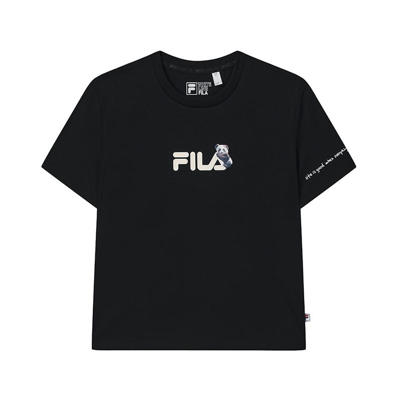 Новая женская футболка FILA HERITAGE Цвет: Иссиня-черный F51W538101F-BK