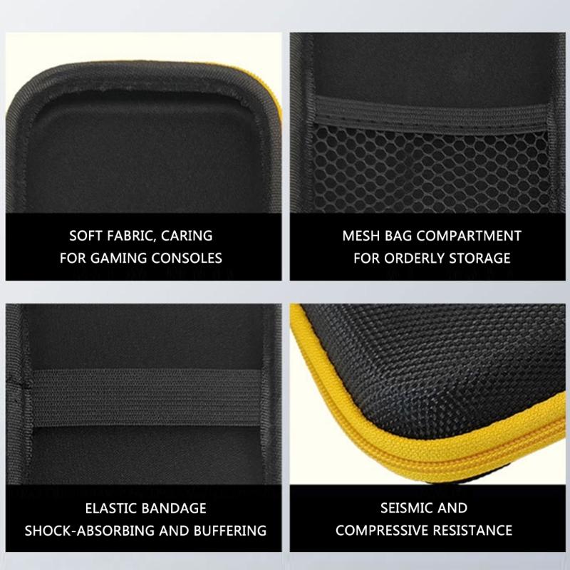 Game Console Storage Bag Scratchproof Handbag for RG40XX H EVA Protector Case with Pocket Travel Carrying Pouch