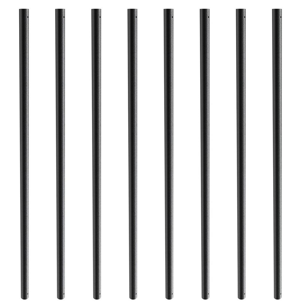 Staircase Metal Balusters, 3/4'' Round x 32'' Long Aluminum Decorative Banister Spindles, 101 Pack Deck Baluster with Screws, Classic Hollow Deck