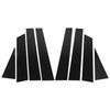 8 Pcs B Pillar Door Trim Molding Glossy Black Window Post Protector Cover for X?Trail T32 2014 To