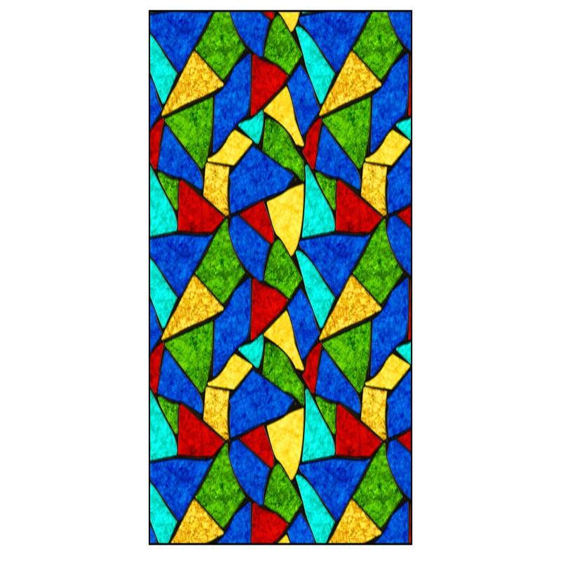 Витражная пленка для окон, непрозрачная матовая защита конфиденциальности, многоразовое съемное покрытие для церковного окна для домашнего декора