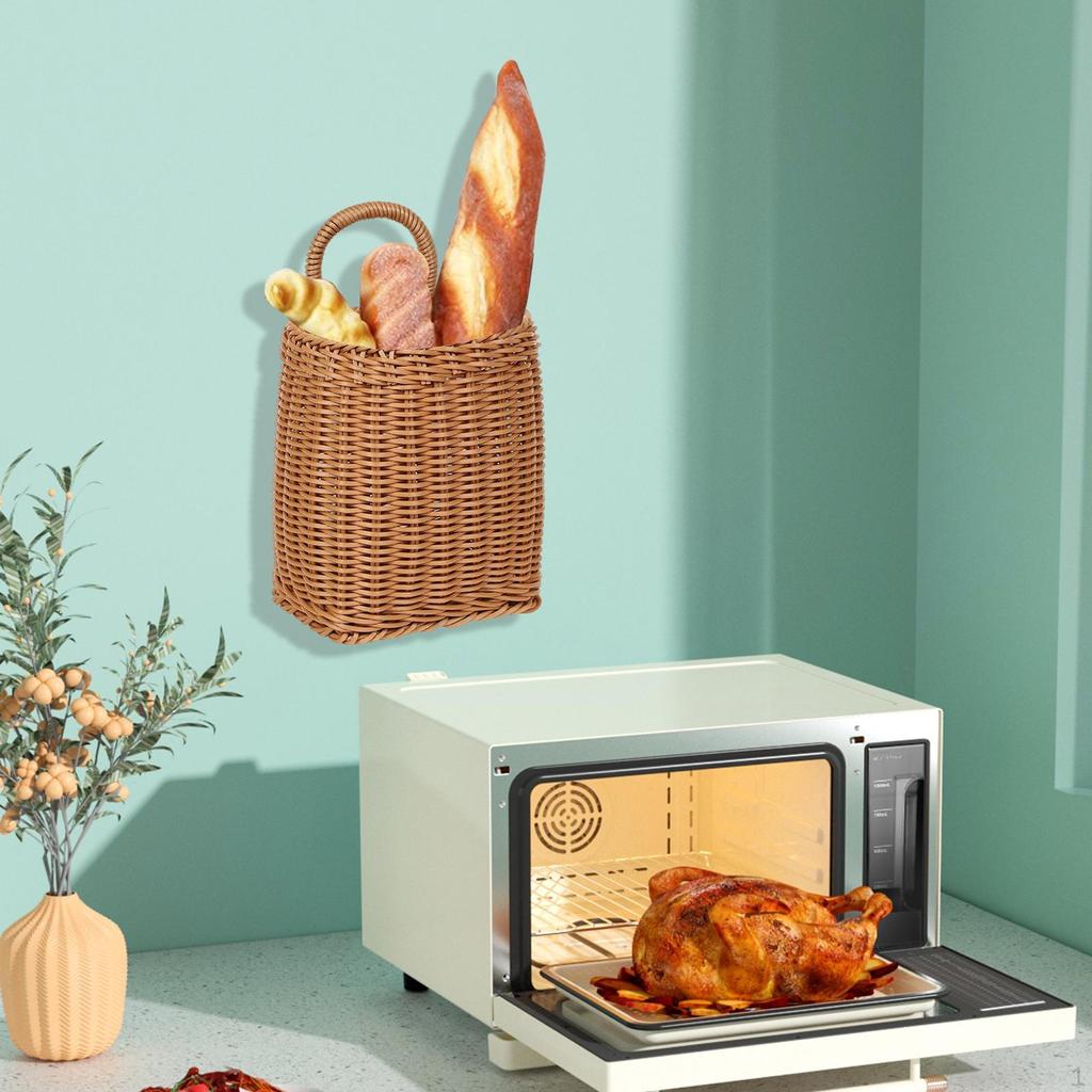 Корзины с фруктами и овощами, держатель для украшения, декоративная настенная корзина для фермерского дома для ванной комнаты