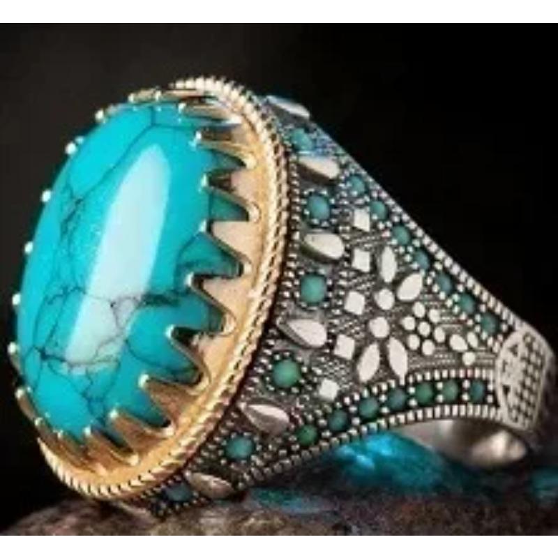 2025 New Luxury Women's Big Black Stone Ring Fashion Silver Zircon Wedding Rings Female Bride Love Engagement