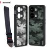 (Comes with Wrist strap)IBMRS for OnePlus Ace 2V/Nord 3 5G Case, Camouflage Anti-Fingerprint Matte Clear Hard Back and Soft TPU Frame Protective Case