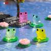 Micro Landscape Cute Glow-in-the-dark Frog Doll Decoration Accessories Resin Crafts Car Desktop Decoration