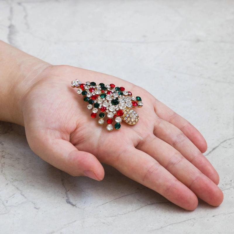2pcs Christmas Tree Brooch