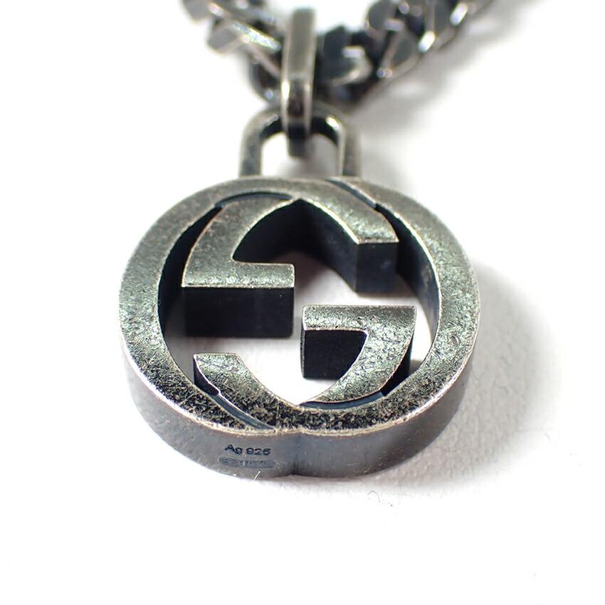 [Б/у] GUCCI 925 кулон/ожерелье Interlocking G/g454-86