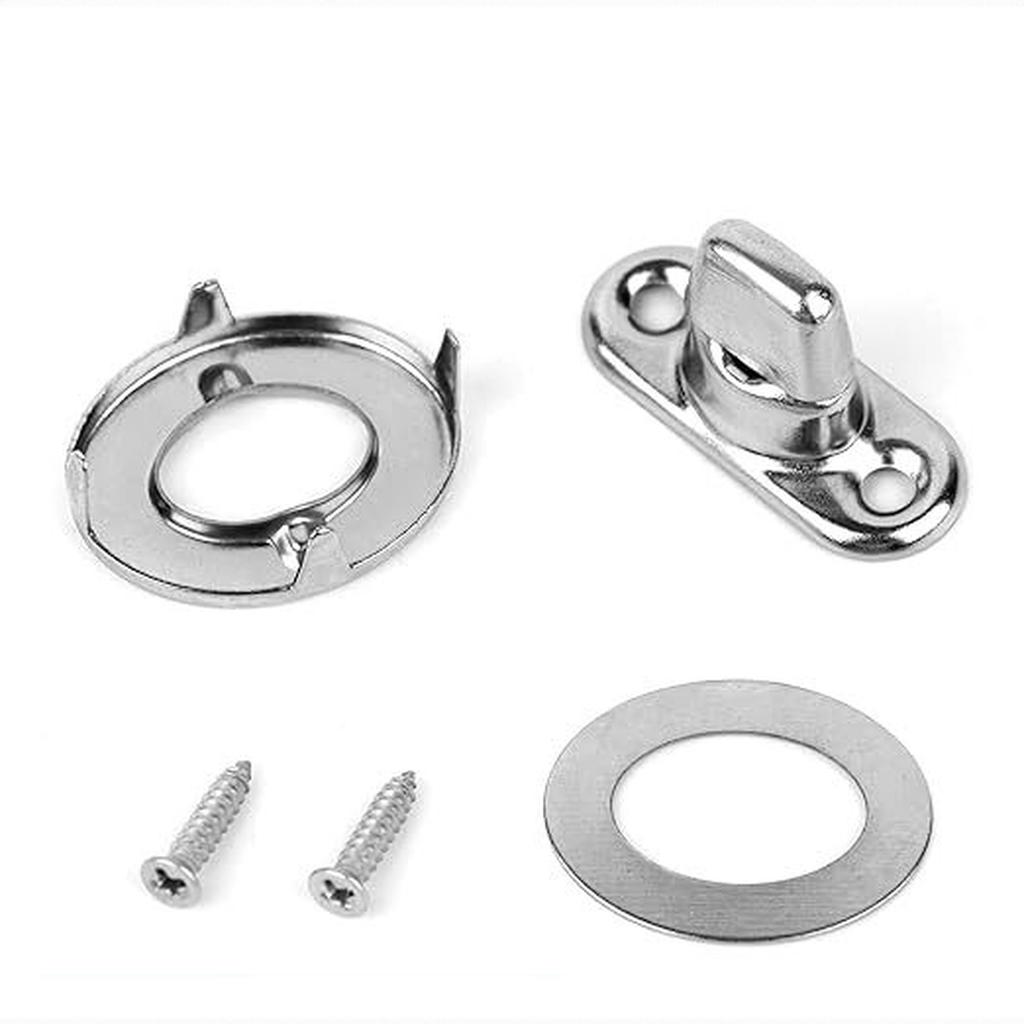 Fastener, Turn Button Eyelet Portion w/Heavy Duty Clinch Plate ( Plated Brass)