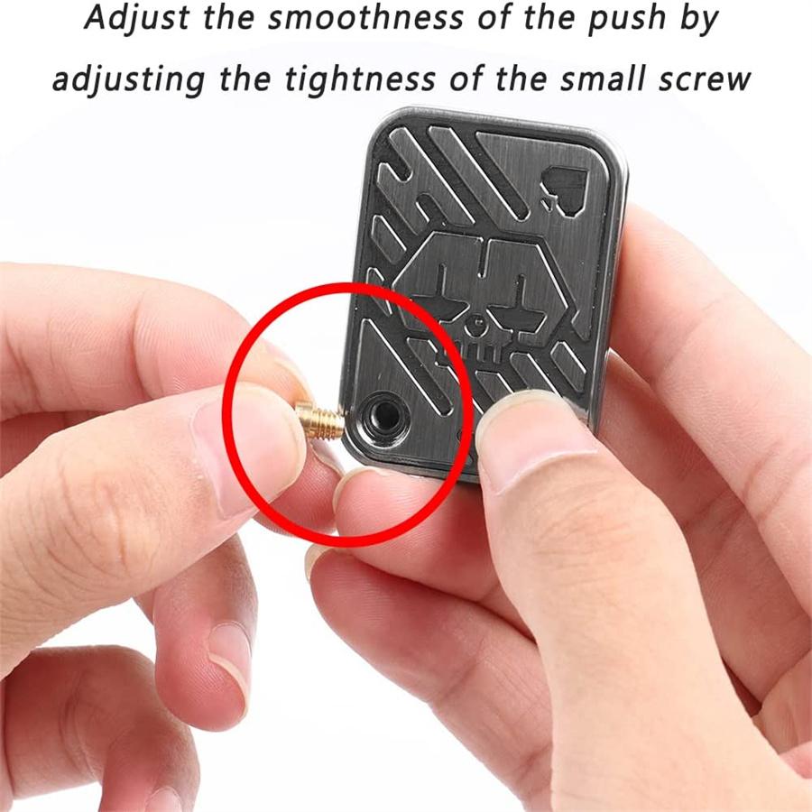 Metal Poker Push Card Fidget Slider Haptic Coin EDC Stress Relief Office Desk Toy Adult Antistress Creative Gift