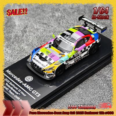 Запас для 1:64 Mercedes-benz Amg Gt3 2025 Батерст 12 часов #888 Сплав Миниатюрная Литая Модель Автомобиля Кастомные Коллекционные Игрушки Подарок